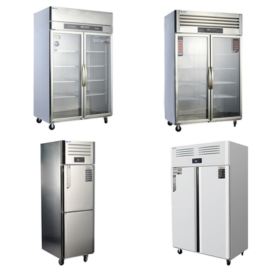 カスタマイズされた商業用キッチン用ダブルドア冷蔵庫 405L~1300L