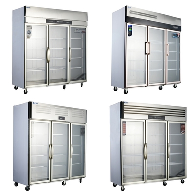 カスタマイズされた商業用キッチン用ダブルドア冷蔵庫 405L~1300L