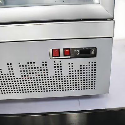 OEM スーパーマーケット飲料冷蔵庫 多気候冷却と白いガラスドア