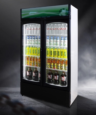 220V-240V/50HZ 60HZ 110V/60HZ ディスプレイ クーラー 2 ドア 店舗 飲料 冷蔵庫 冷蔵庫